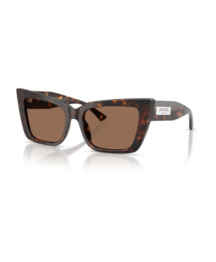Солнцезащитные очки в форме бабочки Jimmy Choo, коричневый
Солнцезащитные очки в форме бабочки Jimmy Choo, коричневый