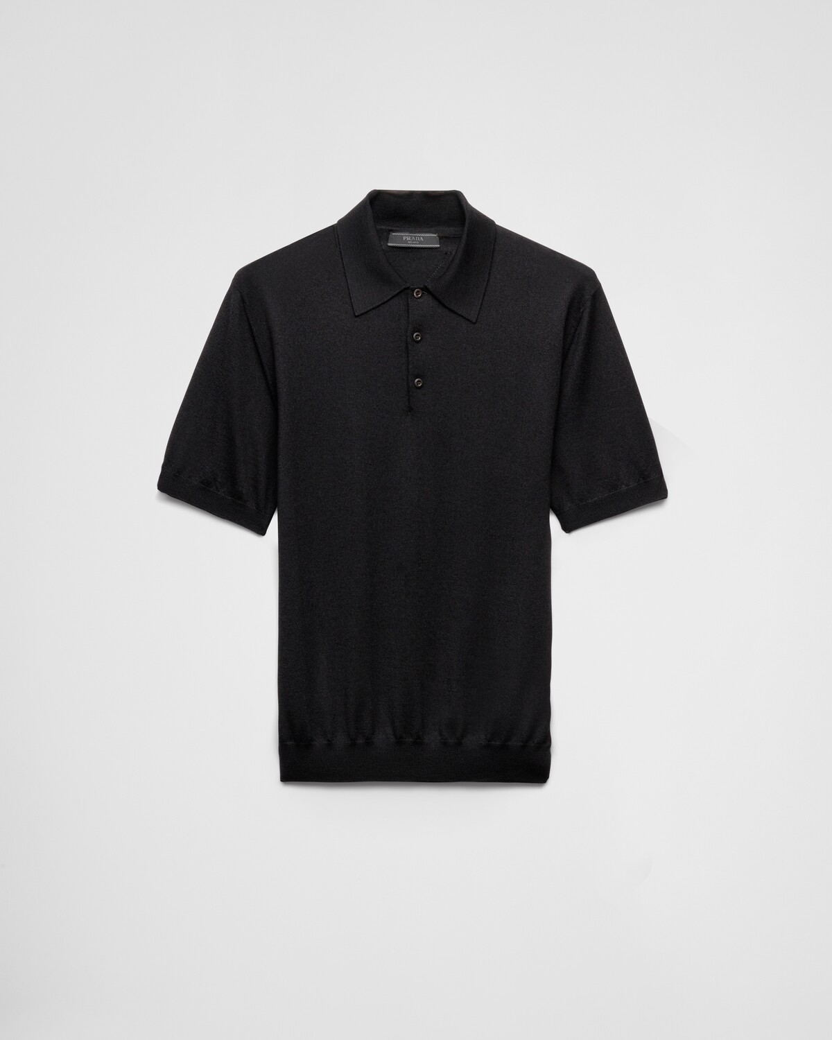 Поло из кашемира и шелка Prada, черный
Поло из кашемира и шелка Prada, черный