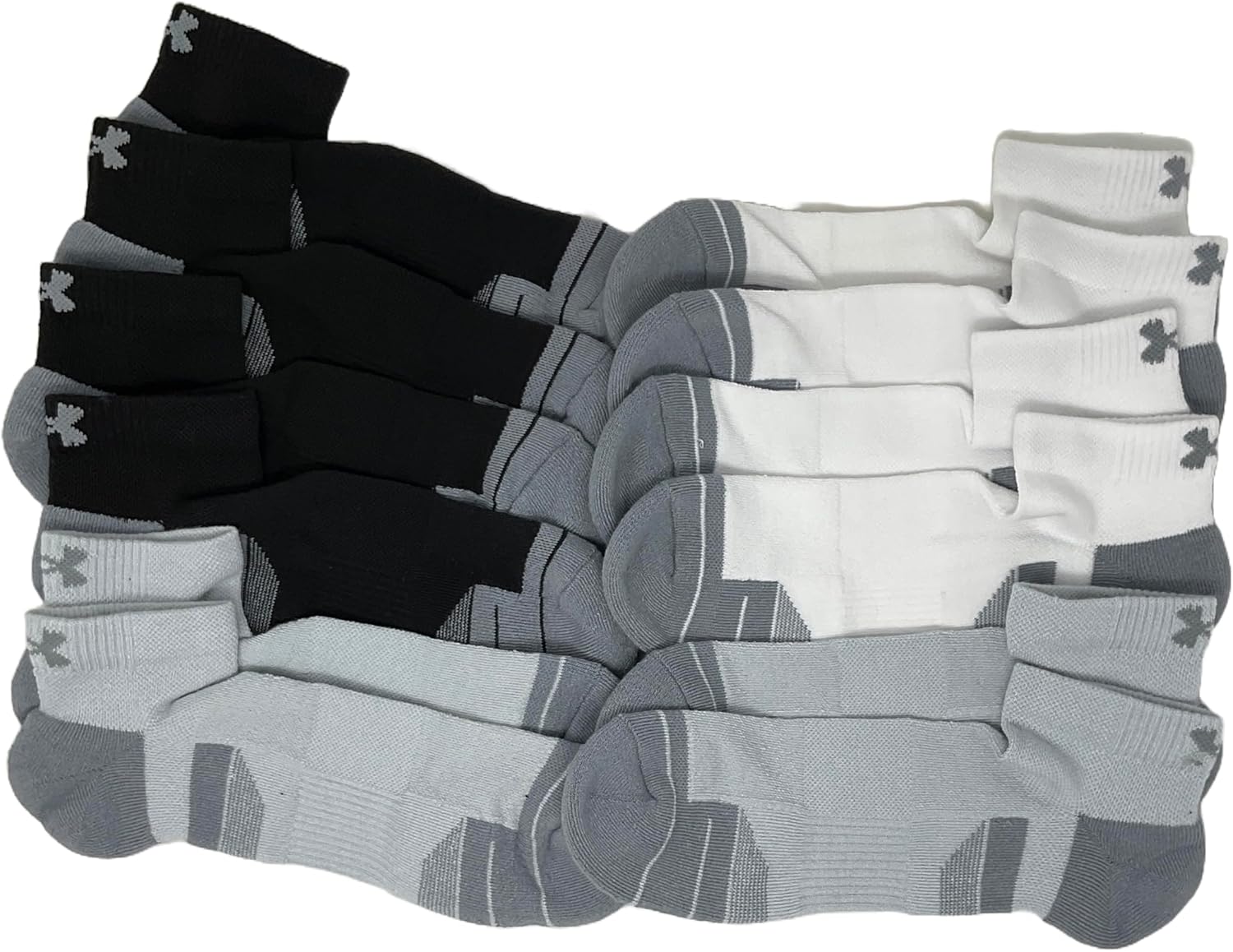 Under Armour мужские носки UA Performance Tech с амортизацией и низкой посадкой - набор из 6 пар, Black/White/Grey
Under Armour мужские носки UA Performance Tech с амортизацией и низкой посадкой - набор из 6 пар, Black/White/Grey