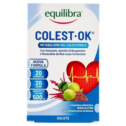Equilibra Colest-Ok 20 капсул
Equilibra Colest-Ok 20 капсул
