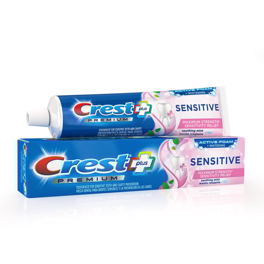 Crest, Premium Sensitive, нежная зубная паста, 198 г
Crest, Premium Sensitive, нежная зубная паста, 198 г