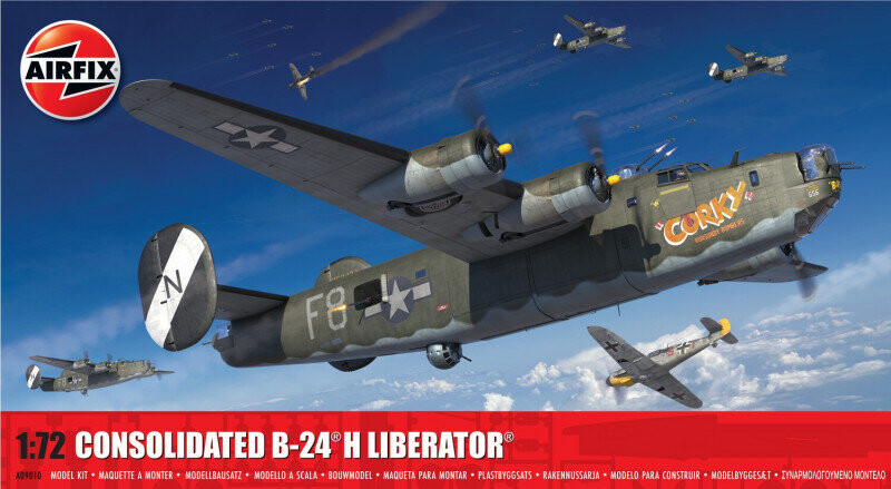 Airfix, Пластиковая модель, Consolidated B-24 H Liberator, 1/72 
Airfix, Пластиковая модель, Consolidated B-24 H Liberator, 1/72