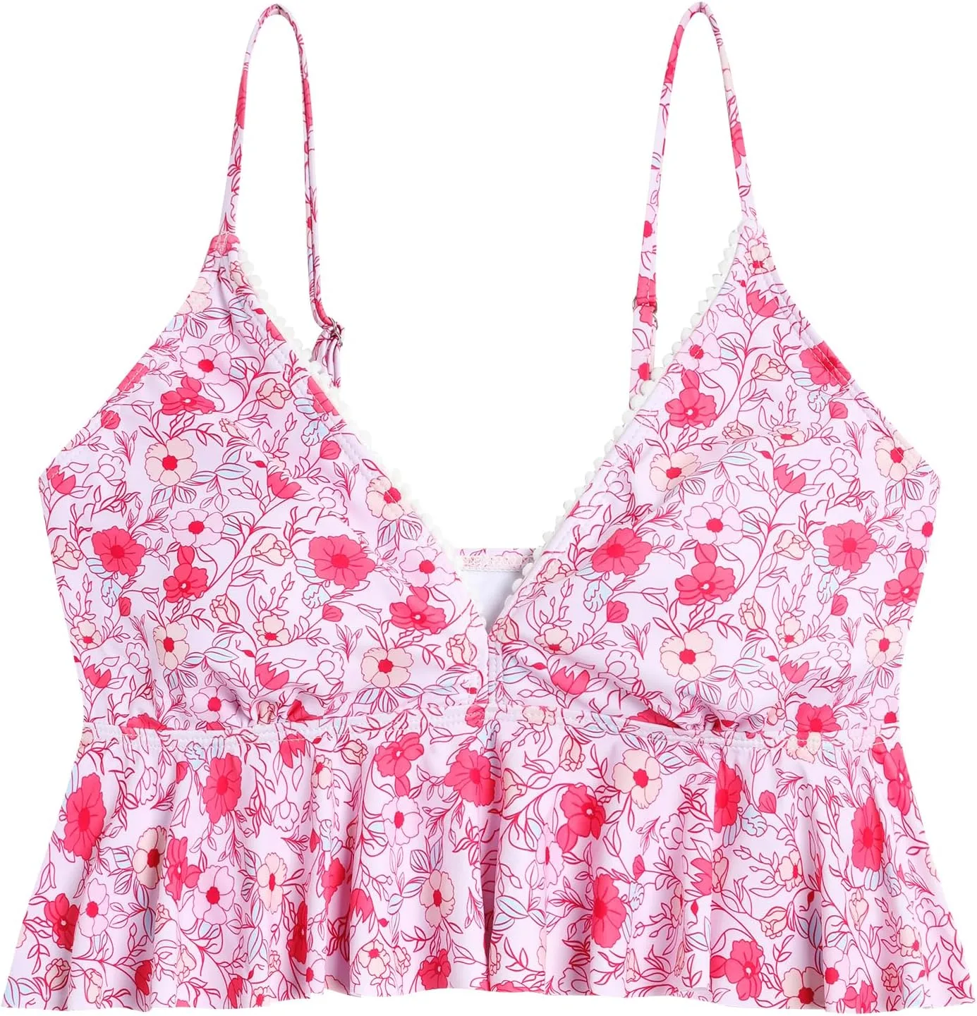 ZAFUL Женский топ-танкини с V-образным вырезом, ребристый, с регулируемыми бретелями
ZAFUL Женский топ-танкини с V-образным вырезом, ребристый, с регулируемыми бретелями