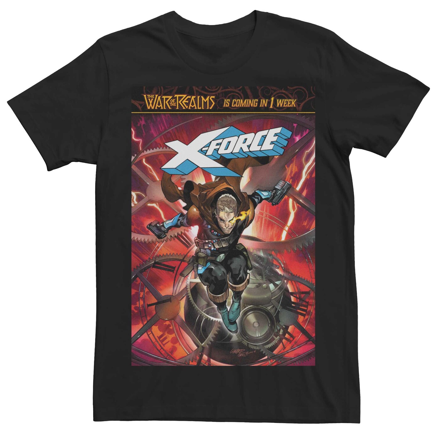 Мужская футболка с обложкой комиксов Marvel X-Force Cable Licensed Character
Мужская футболка с обложкой комиксов Marvel X-Force Cable Licensed Character