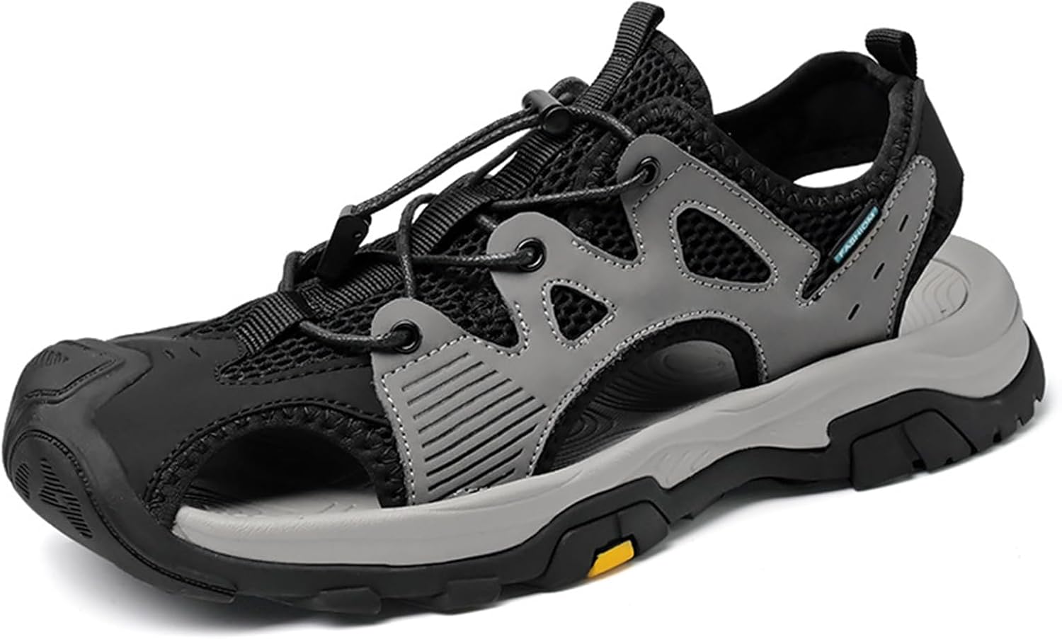 Мужские кожаные спортивные сандалии для пеших прогулок на открытом воздухе, модные, дышащие, легкие, на шнуровке, рыбачьи, пляжные кроссовки, летние, с защитой от ударов, с закрытым носком и перфорированные, водные сандалии Xoekd, серый
Мужские кожаные спортивные сандалии для пеших прогулок на открытом воздухе, модные, дышащие, легкие, на шнуровке, рыбачьи, пляжные кроссовки, летние, с защитой от ударов, с закрытым носком и перфорированные, водные сандалии Xoekd, серый