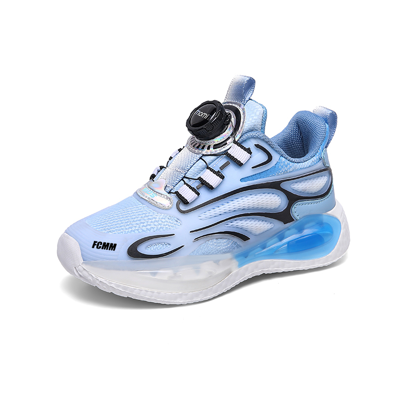 Баскетбольные кроссовки средней высоты с противоскользящей амортизацией и износостойкостью для детей FCMM, синий 
Баскетбольные кроссовки средней высоты с противоскользящей амортизацией и износостойкостью для детей FCMM, синий