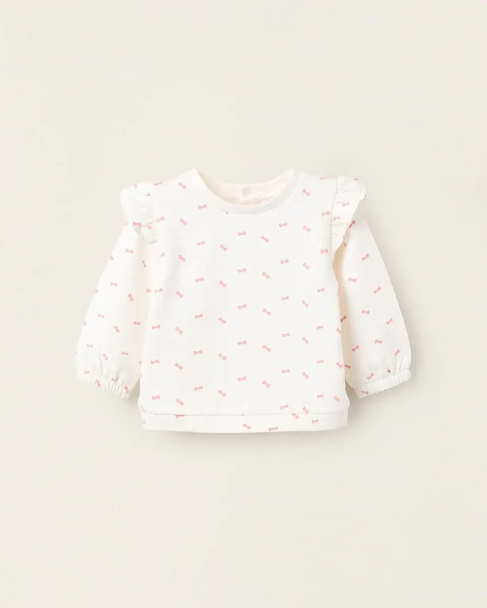 Детская толстовка с длинными рукавами белого цвета Zippy
Детская толстовка с длинными рукавами белого цвета Zippy