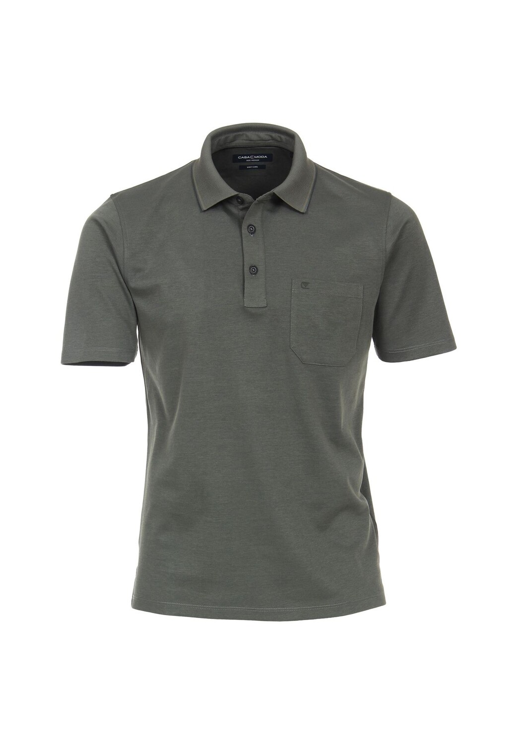 Мужская однотонная рубашка-поло CASAMODA, оливковый
Мужская однотонная рубашка-поло CASAMODA, оливковый