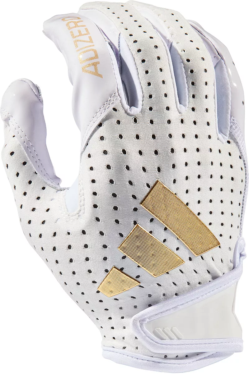 Электрические футбольные перчатки Adidas Adult adiZero 14, цвет White/Metallic Gold
Электрические футбольные перчатки Adidas Adult adiZero 14, цвет White/Metallic Gold