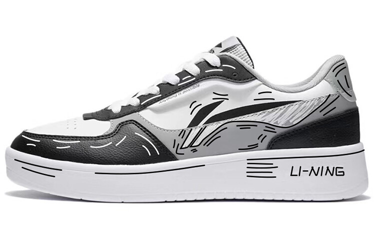 Кроссовки LINING Skateboarding Shoes Men Low-top Gray, черный
Кроссовки LINING Skateboarding Shoes Men Low-top Gray, черный