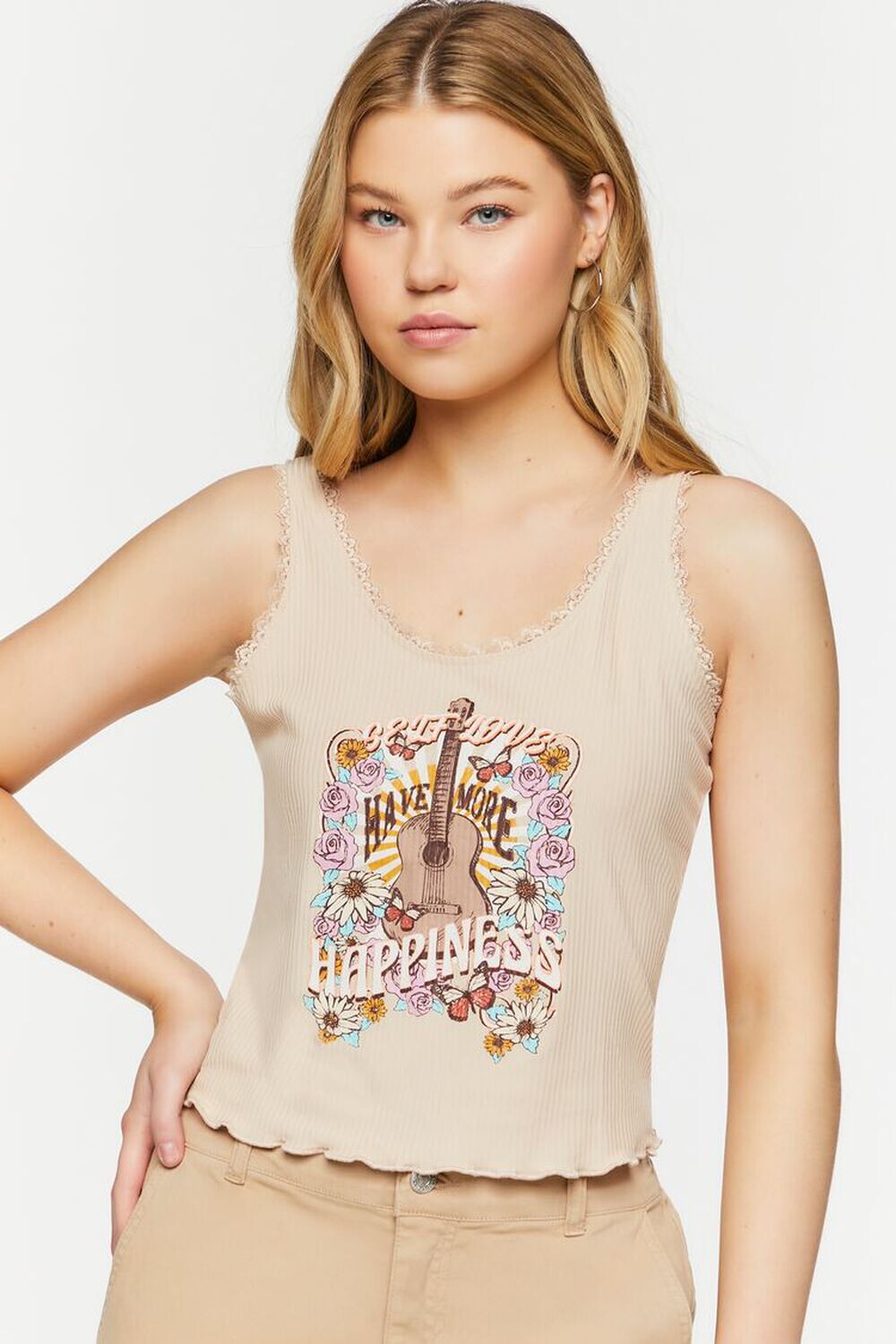 Майка с кружевной отделкой и графическим рисунком Self Love Forever 21, коричневый
Майка с кружевной отделкой и графическим рисунком Self Love Forever 21, коричневый