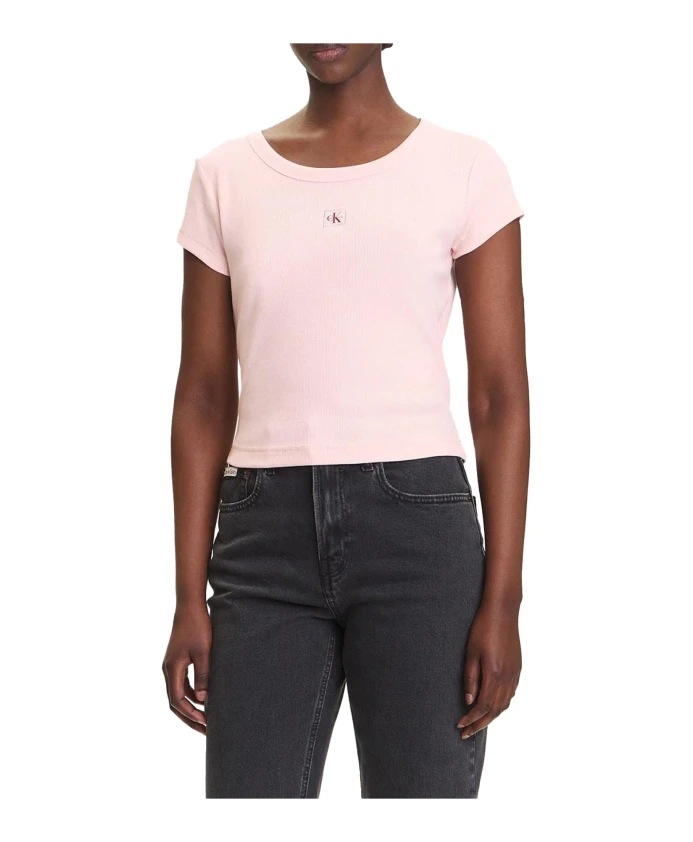 Розовая футболка приталенного кроя с круглым вырезом Calvin Klein, розовый
Розовая футболка приталенного кроя с круглым вырезом Calvin Klein, розовый