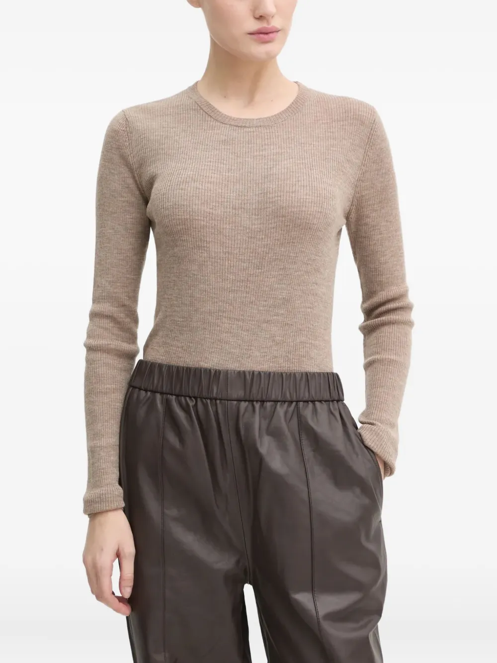 Вязаный шерстяной топ Day Birger Et Mikkelsen, коричневый
Вязаный шерстяной топ Day Birger Et Mikkelsen, коричневый