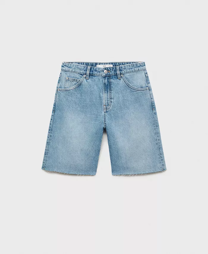 Женские джинсовые шорты с бахромой по низу MANGO, синий
Женские джинсовые шорты с бахромой по низу MANGO, синий