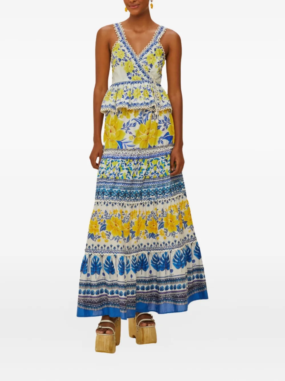 Макси-юбка Zuli с ярусами и цветочным принтом FARM Rio, синий
Макси-юбка Zuli с ярусами и цветочным принтом FARM Rio, синий