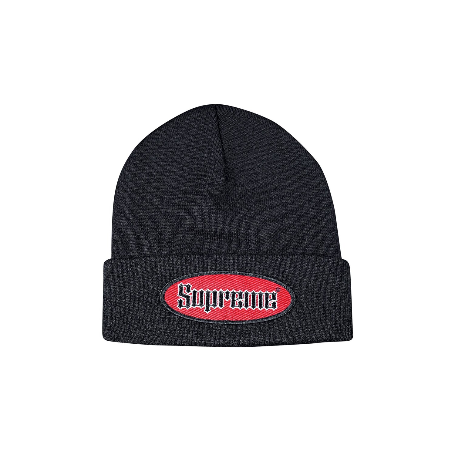 Шапка-бини Supreme с овальной нашивкой, Черная
Шапка-бини Supreme с овальной нашивкой, Черная