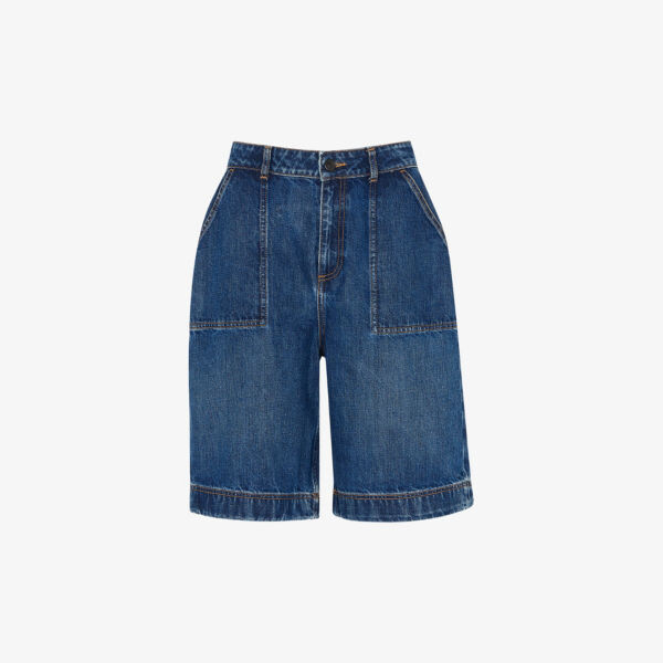 Длинные джинсовые шорты Raya с высокой посадкой Whistles, синий
Длинные джинсовые шорты Raya с высокой посадкой Whistles, синий