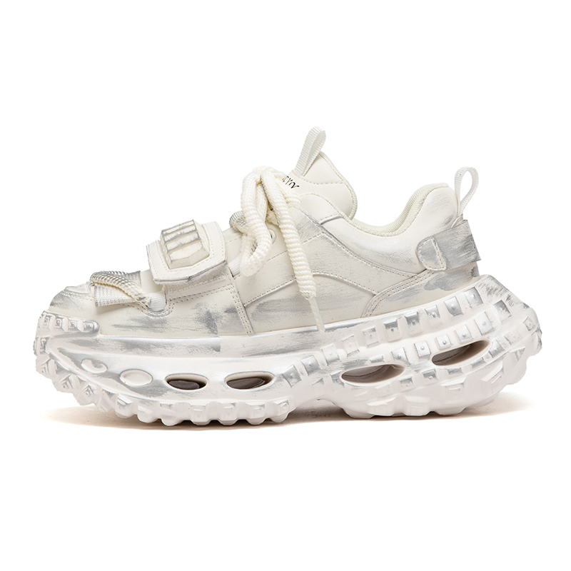 Дышащие легкие низкие массивные кроссовки для увеличения роста для мужчин JIETEGONGYANG, White 
Дышащие легкие низкие массивные кроссовки для увеличения роста для мужчин JIETEGONGYANG, White