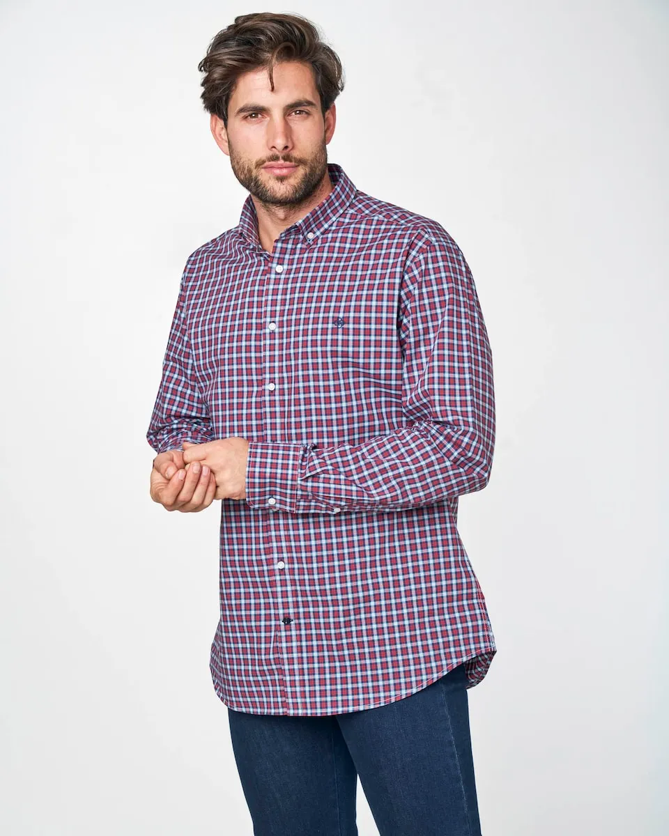 Мужская рубашка из поплина классического кроя в клетку Spagnolo, многоцветный
Мужская рубашка из поплина классического кроя в клетку Spagnolo, многоцветный