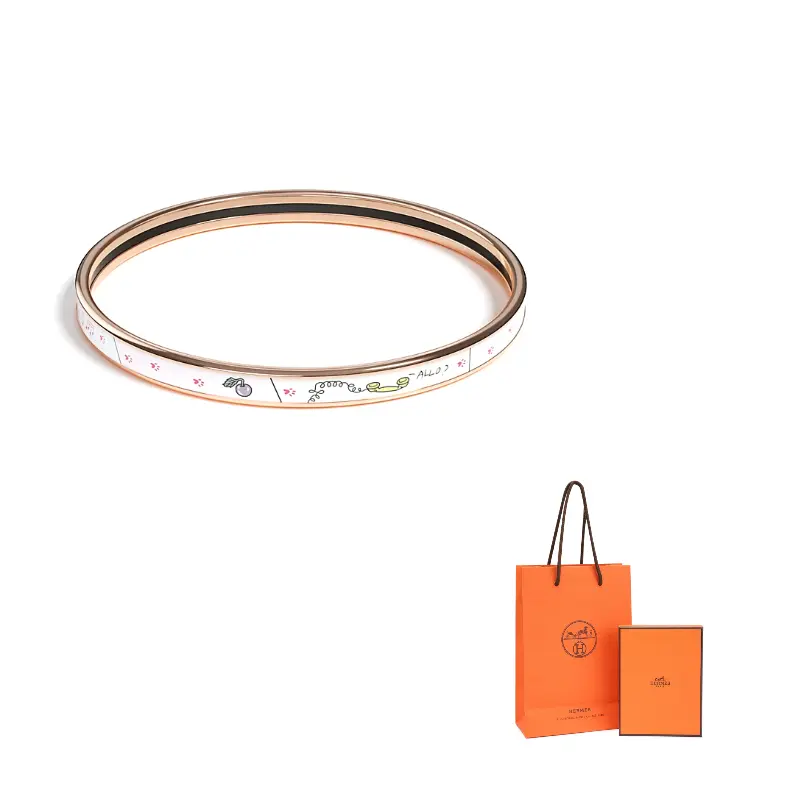HERMES Эмалевые, с розовым золотом, фурнитурные браслеты для женщин Rose Gold
HERMES Эмалевые, с розовым золотом, фурнитурные браслеты для женщин Rose Gold