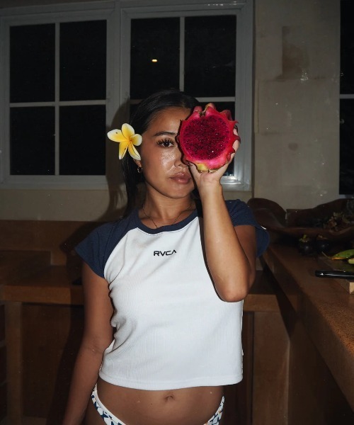 Женская мини-футболка-реглан RVCA, синий
Женская мини-футболка-реглан RVCA, синий