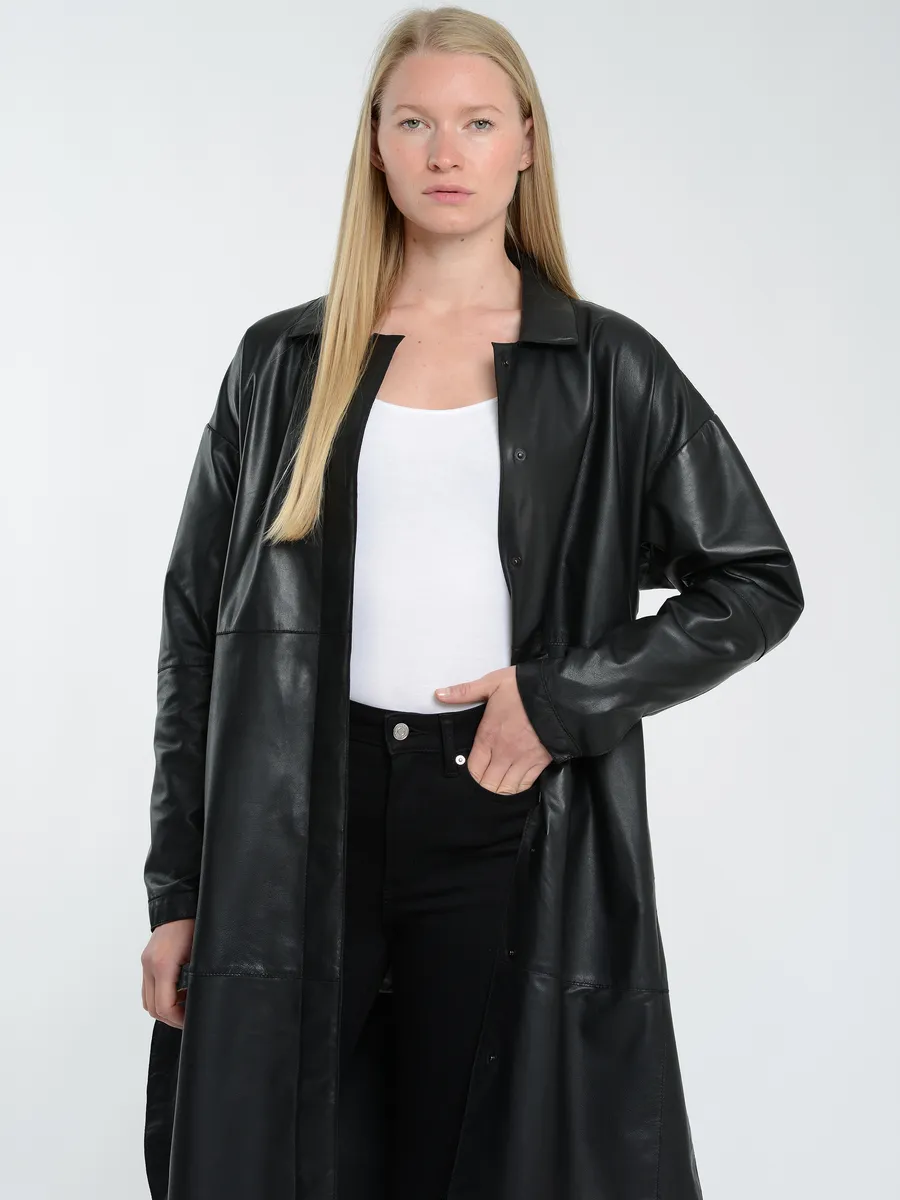 Кожаное пальто Maze "42021153", черный
Кожаное пальто Maze "42021153", черный