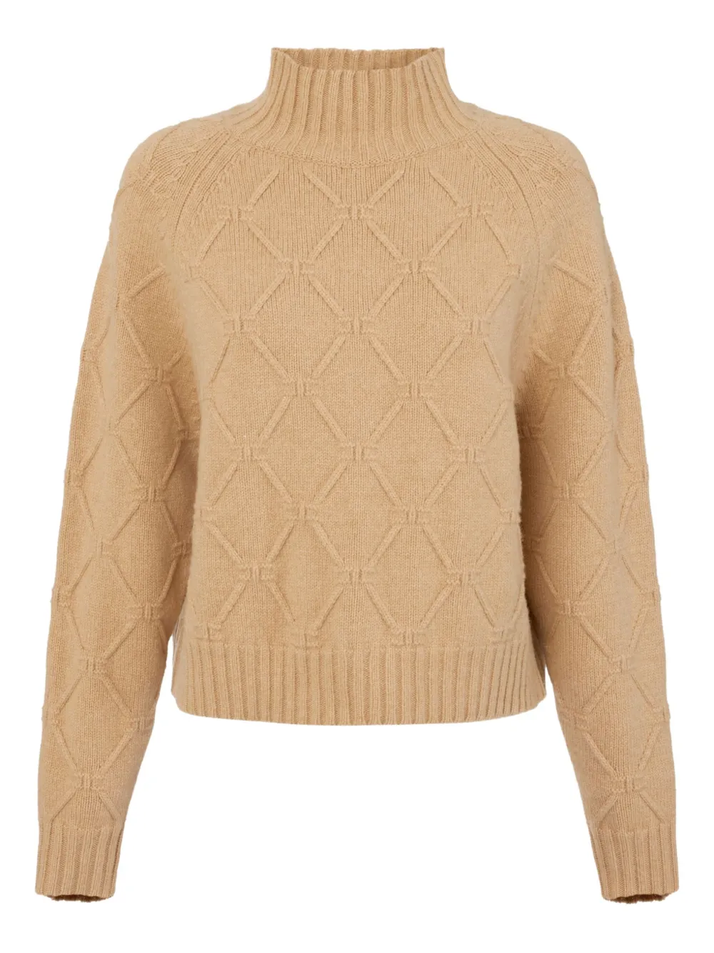 Свитер с высоким воротником и узором Elisabetta Franchi, нейтральный
Свитер с высоким воротником и узором Elisabetta Franchi, нейтральный