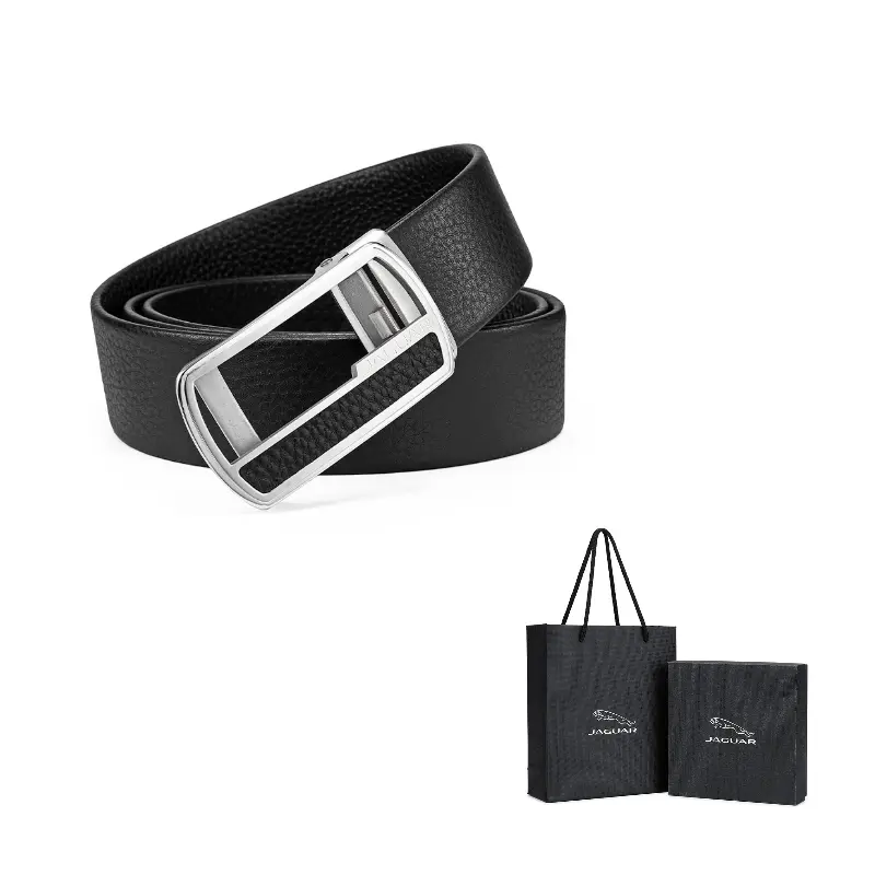 JAGUAR Вырезной автоматический пряжка деловой мужской кожаный ремень черный ширина 3.4 см, Black
JAGUAR Вырезной автоматический пряжка деловой мужской кожаный ремень черный ширина 3.4 см, Black