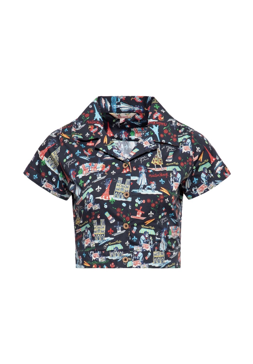 Блуза-рубашка с изображением Парижа Paris QUEEN KEROSIN, черный
Блуза-рубашка с изображением Парижа Paris QUEEN KEROSIN, черный