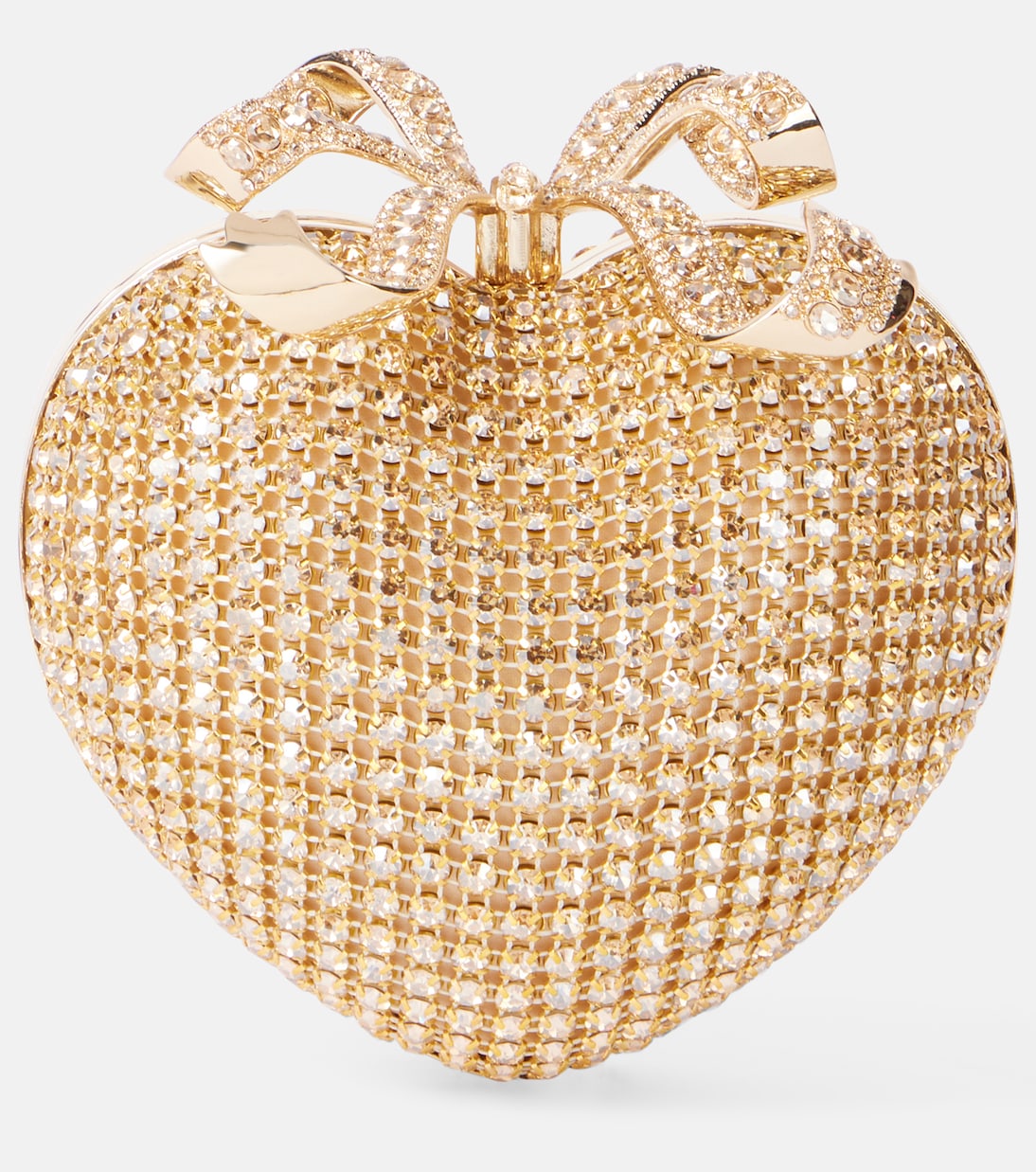Клатч с кристаллами в форме сердца Self-Portrait, золотой
Клатч с кристаллами в форме сердца Self-Portrait, золотой