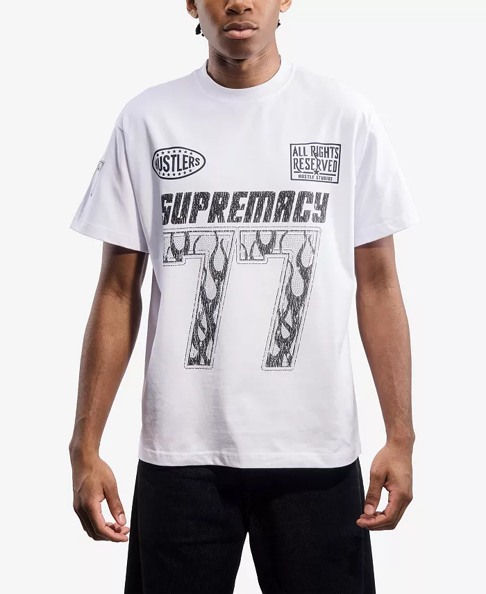 Мужская футболка оверсайз с графическим принтом и стразами Heads Or Tails, белый
Мужская футболка оверсайз с графическим принтом и стразами Heads Or Tails, белый