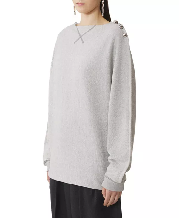 Топ из хлопкового трикотажа Lanvin, серый
Топ из хлопкового трикотажа Lanvin, серый