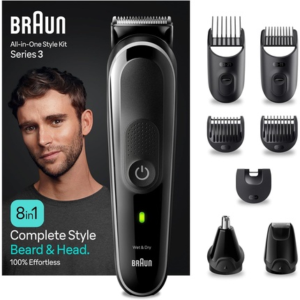 Series 3 MGK3440 Универсальный набор для укладки волос 8 в 1 для мужчин Braun
Series 3 MGK3440 Универсальный набор для укладки волос 8 в 1 для мужчин Braun