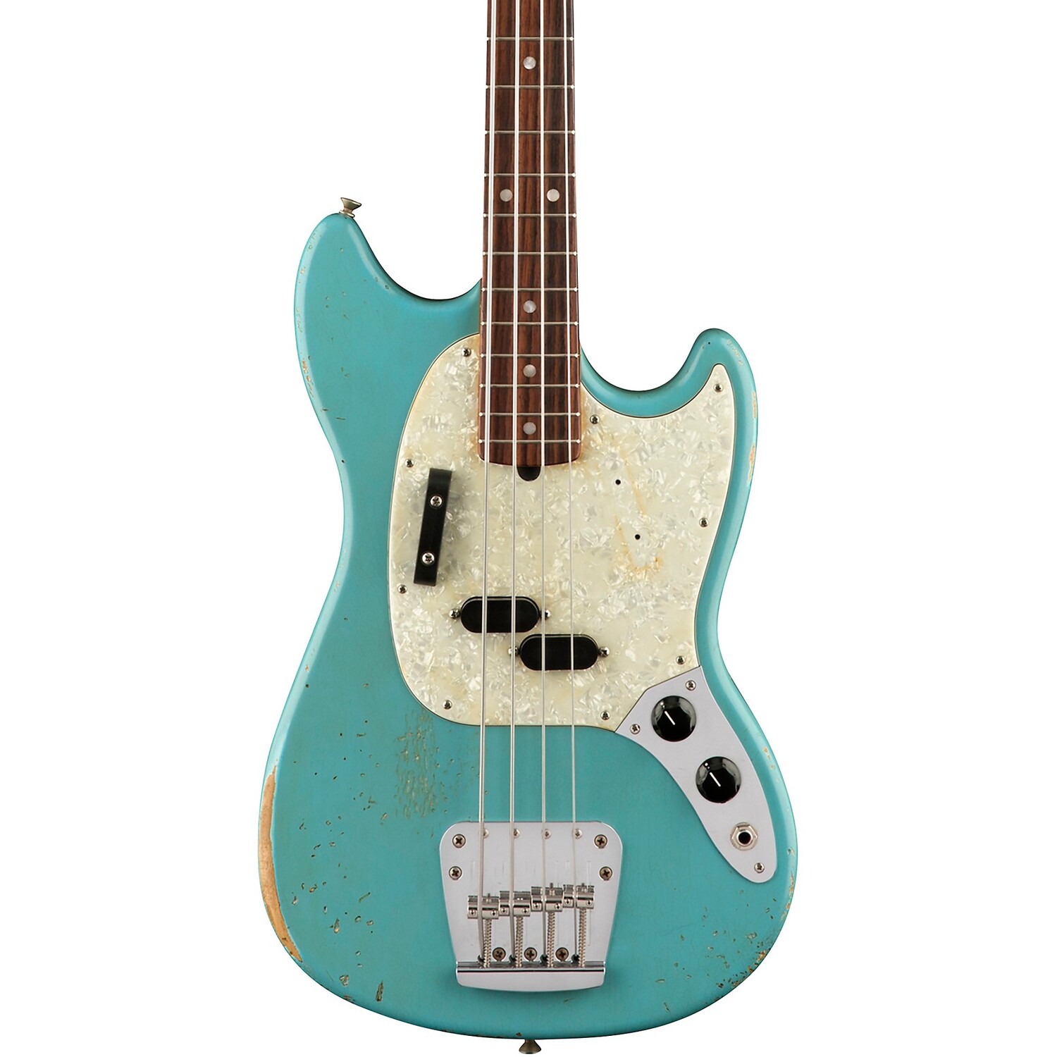 Fender Justin Meldal-Johnsen Road Worn Mustang Electric Bass Faded Daphne Blue
Fender Justin Meldal-Johnsen Road Worn Mustang Electric Bass Faded Daphne Blue