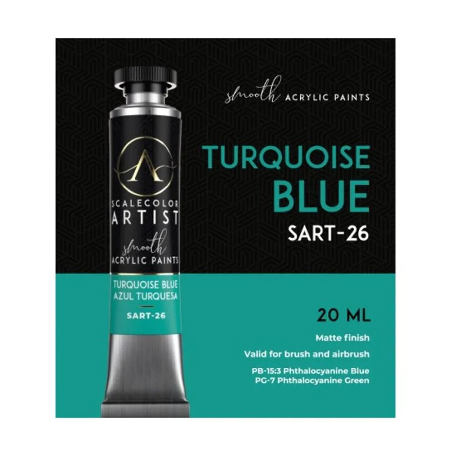 Бирюзовый Синий, Scalecolor Artist Paints - Blues, Greens, and Purples
Бирюзовый Синий, Scalecolor Artist Paints - Blues, Greens, and Purples