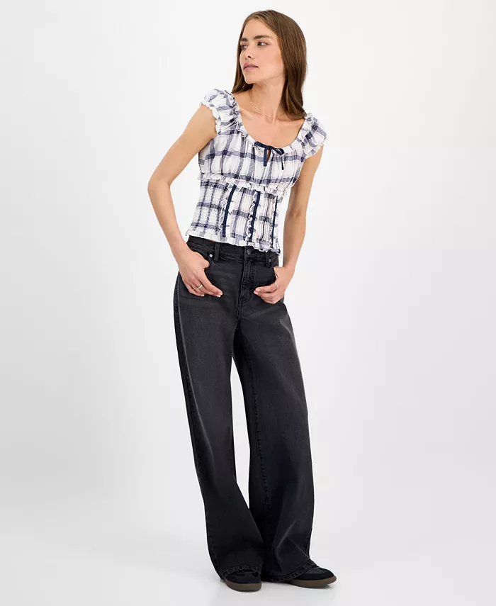 Джинсы с широкими штанинами и эластичной спинкой для подростков Celebrity Pink, черный
Джинсы с широкими штанинами и эластичной спинкой для подростков Celebrity Pink, черный