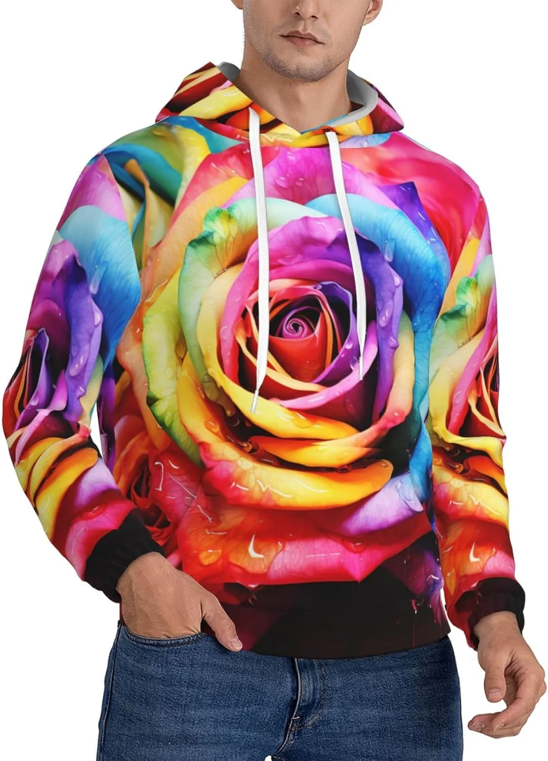 Мужская флисовая толстовка с капюшоном Watercolor Rainbow Rose KKLWEGU
Мужская флисовая толстовка с капюшоном Watercolor Rainbow Rose KKLWEGU