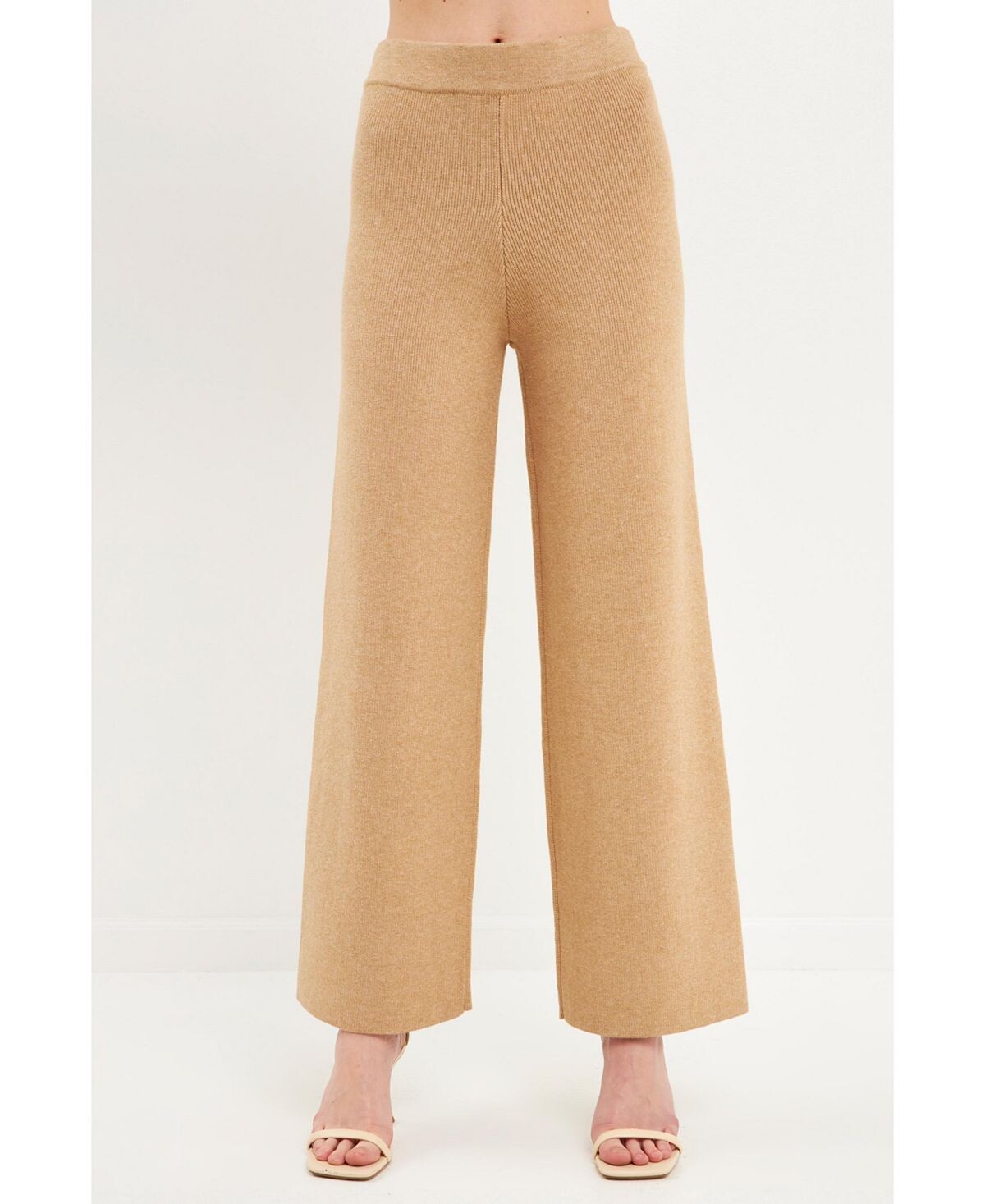 Женские трикотажные широкие брюки English Factory
Женские трикотажные широкие брюки English Factory