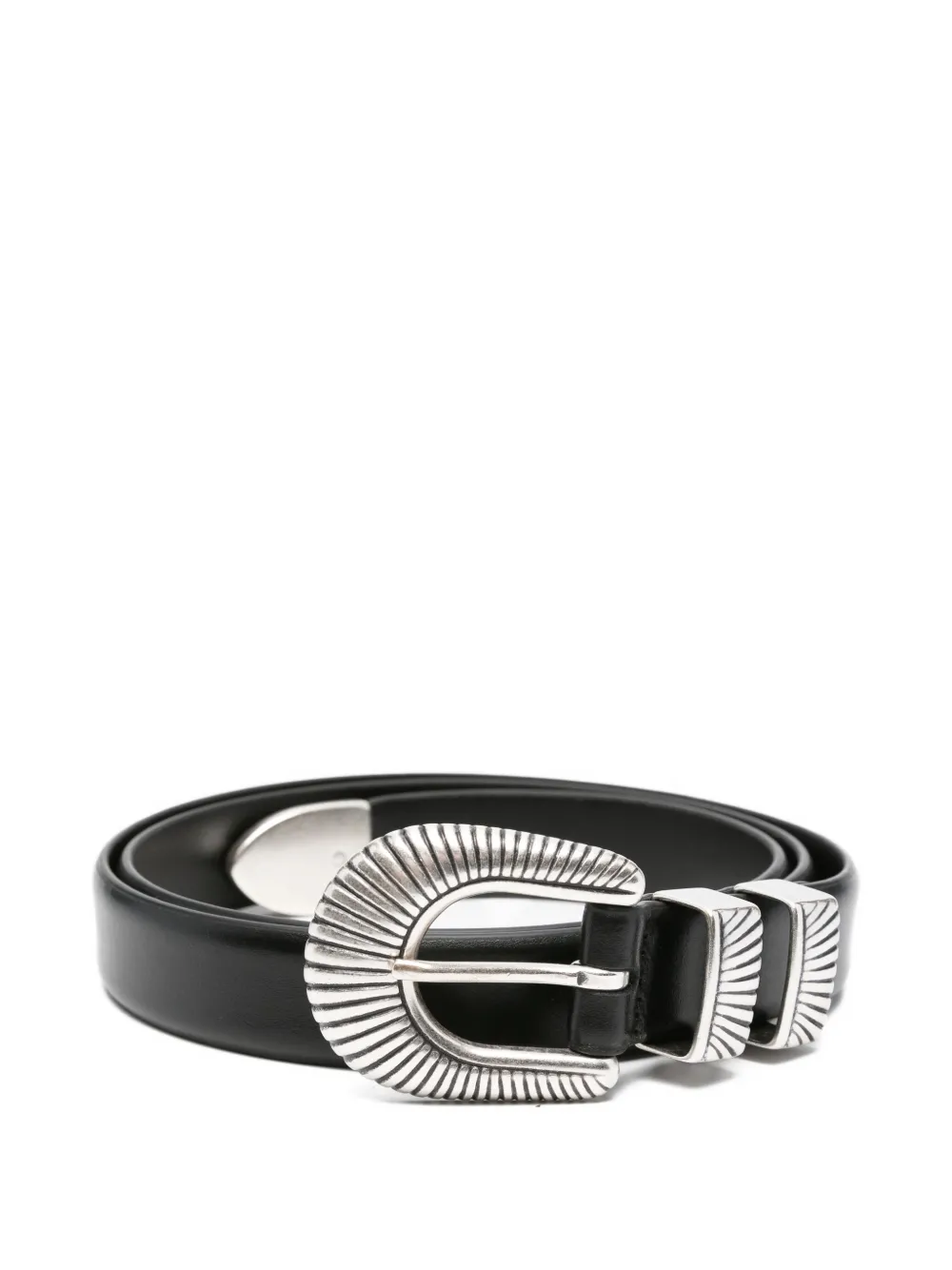 Кожаный ремень с пряжкой-ракушкой Barena, черный
Кожаный ремень с пряжкой-ракушкой Barena, черный