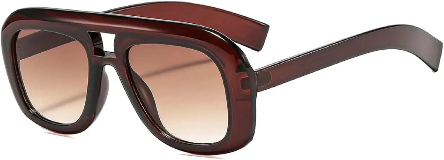 Солнцезащитные очки в стиле ретро квадратной формы для женщин и мужчин, увеличенного размера с двойной перемычкой, модные солнцезащитные очки-пилот mincl, C4
Солнцезащитные очки в стиле ретро квадратной формы для женщин и мужчин, увеличенного размера с двойной перемычкой, модные солнцезащитные очки-пилот mincl, C4