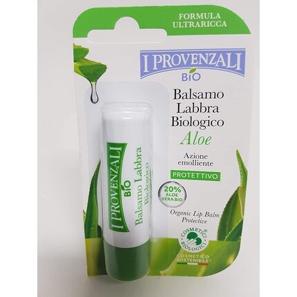 Био натуральный бальзам для губ с 20% алоэ, 5,5 мл — 100% веганский, I Provenzali
Био натуральный бальзам для губ с 20% алоэ, 5,5 мл — 100% веганский, I Provenzali