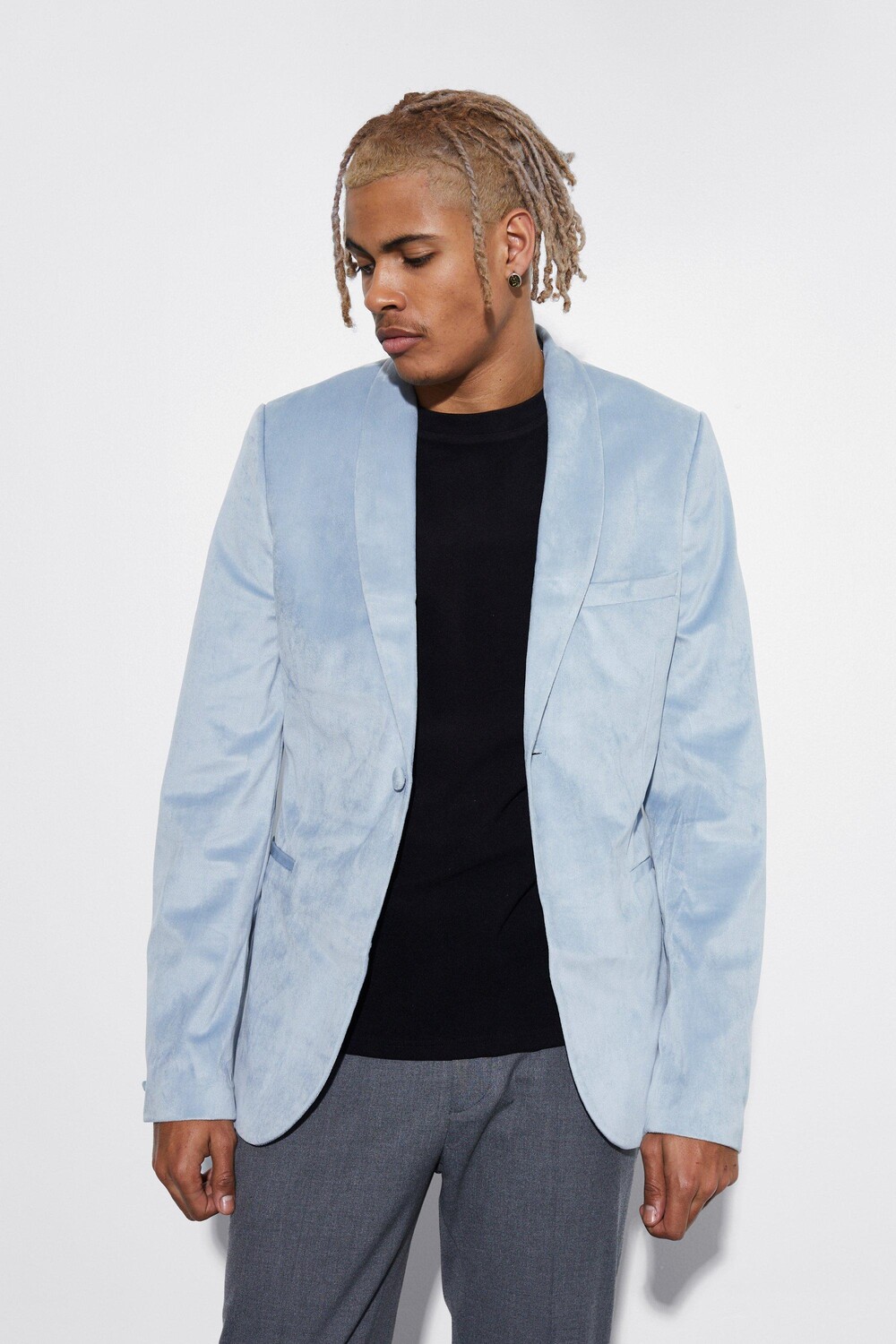 Высокий узкий велуровый пиджак Boohoo, серый
Высокий узкий велуровый пиджак Boohoo, серый