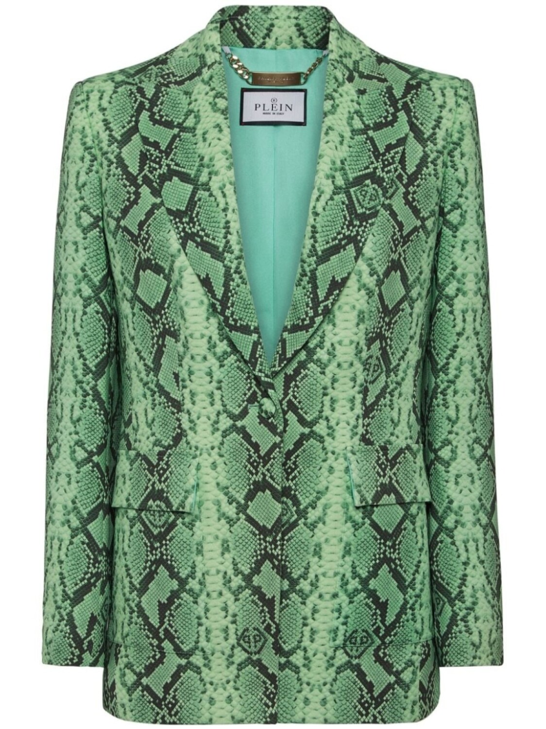 Philipp Plein атласный блейзер с принтом питона, зеленый
Philipp Plein атласный блейзер с принтом питона, зеленый