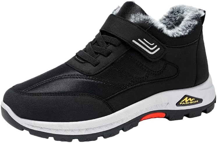 Теплые и повседневные кроссовки на толстой подошве с шнуровкой, подошва из ПВХ и искусственный плюшевый материал внутри - подходит для носки в любое время года Hoalox, черный
Теплые и повседневные кроссовки на толстой подошве с шнуровкой, подошва из ПВХ и искусственный плюшевый материал внутри - подходит для носки в любое время года Hoalox, черный