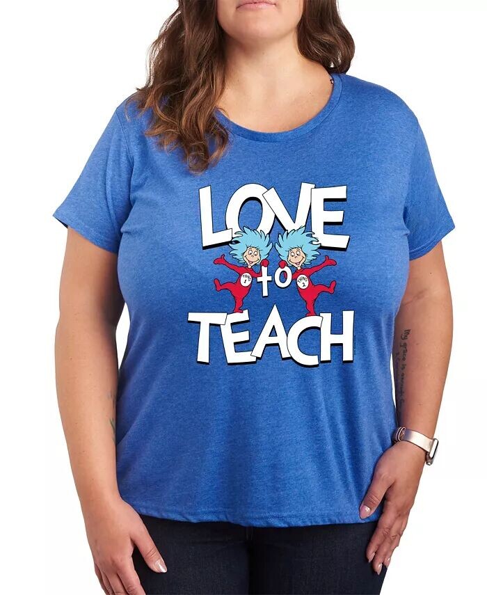 Футболка с рисунком Dr Seuss Teach больших размеров Hybrid Apparel, синий
Футболка с рисунком Dr Seuss Teach больших размеров Hybrid Apparel, синий