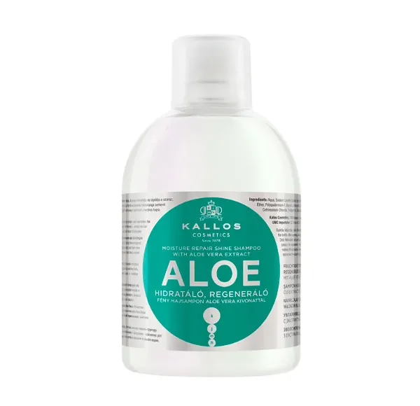 Увлажняющий шампунь для волос Aloe Kallos, 1.000 ml
Увлажняющий шампунь для волос Aloe Kallos, 1.000 ml