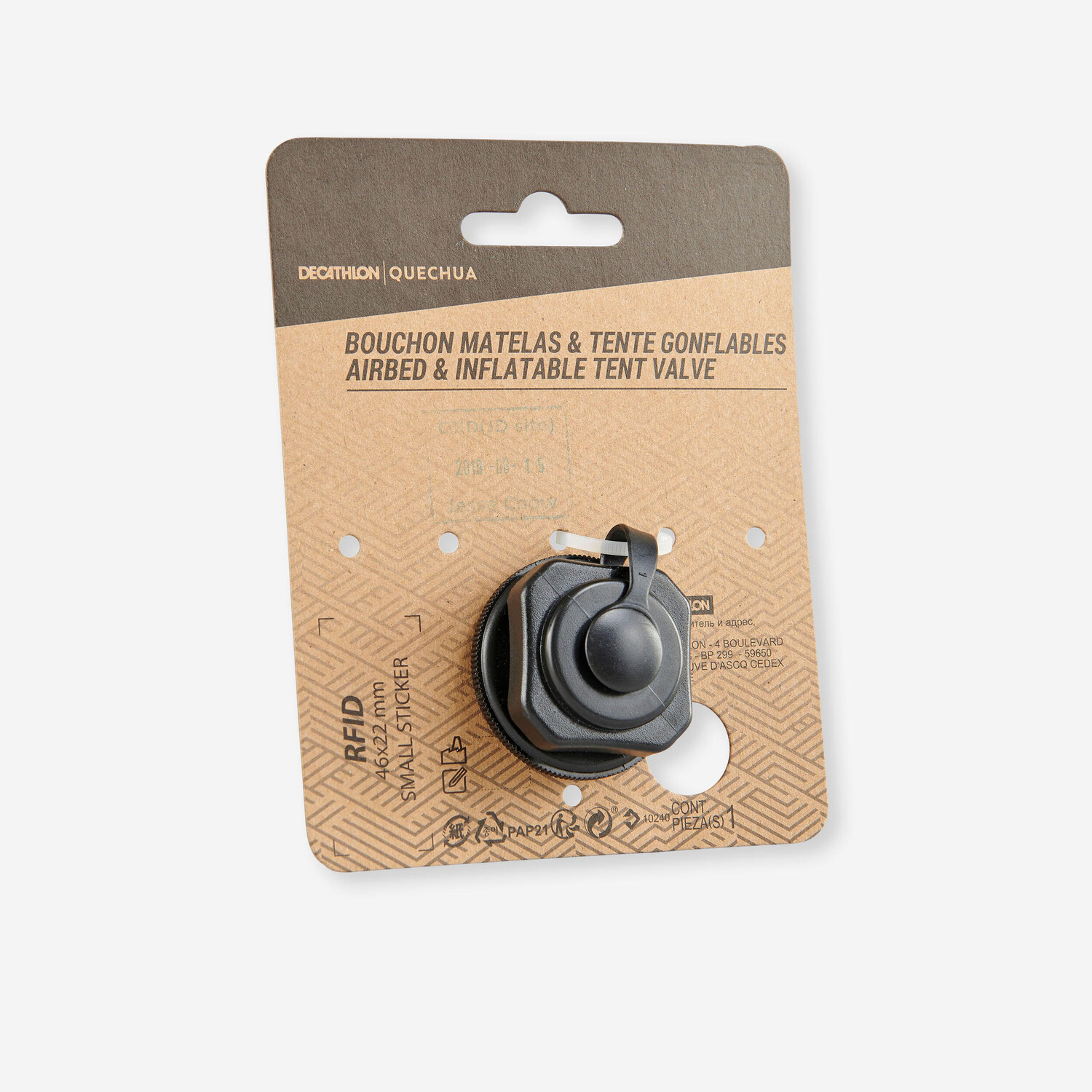 ЗАМЕННЫЙ КЛАПАН - СОВМЕСТИМ С НАШИМИ НАДУВНЫМИ МАТРАСАМИ И ПАЛАТКАМИ Quechua
ЗАМЕННЫЙ КЛАПАН - СОВМЕСТИМ С НАШИМИ НАДУВНЫМИ МАТРАСАМИ И ПАЛАТКАМИ Quechua