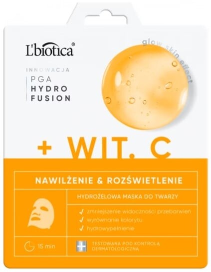 Гидрогелевая маска для лица с витамином С, 1 шт. Lbiotica, LBIOTICA / BIOVAX
Гидрогелевая маска для лица с витамином С, 1 шт. Lbiotica, LBIOTICA / BIOVAX
