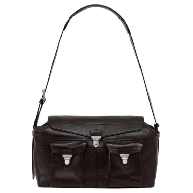 Кожаная наплечная сумка через плечо большого размера для женщин тёмно-кофейного цвета Lemaire
Кожаная наплечная сумка через плечо большого размера для женщин тёмно-кофейного цвета Lemaire