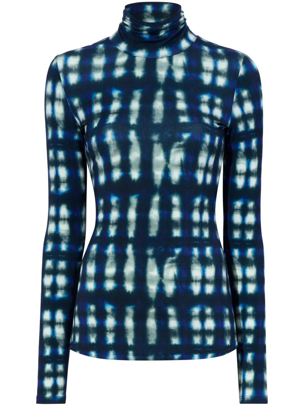 Футболка с высоким воротником и принтом тай-дай Proenza Schouler White Label, синий
Футболка с высоким воротником и принтом тай-дай Proenza Schouler White Label, синий